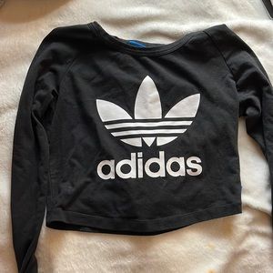 adidas, black, size S